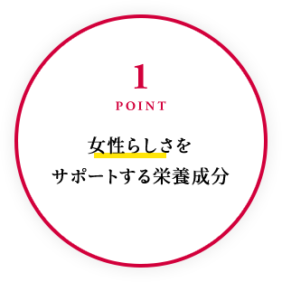 1POINT 女性らしさをサポートする栄養成分