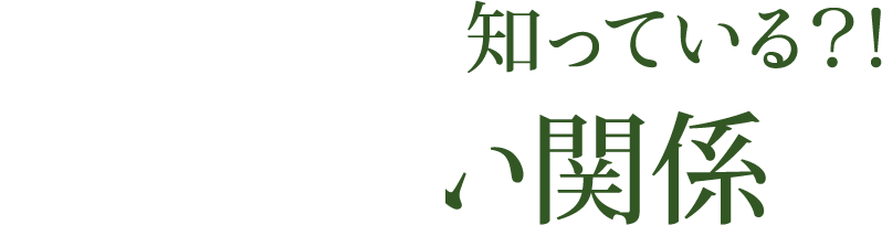 キレイな人は、知っている？！おいしい関係